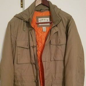 Olive Green Mens Orvis Parka size medium